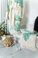 Bornoz, El baskılı, Mercan, Yeşil 