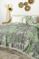 Yatak Örtüsü, Pike, Picasso King Size, Yeşil